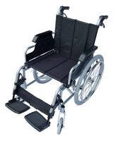 Light Foldable Manual Wheelchair with Attendant Brakes and adjustable leg rest-Premium-Carer-Wheelchair