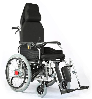 Electric and Manual Foldable Wheelchair Heavy Duty With Manually Adjustable Back and Leg Rests