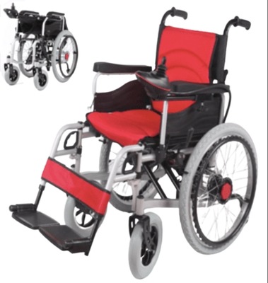 Electric Wheelchair With Manual Self Propelled Heavy duty 125 kg capacity-ROBUST